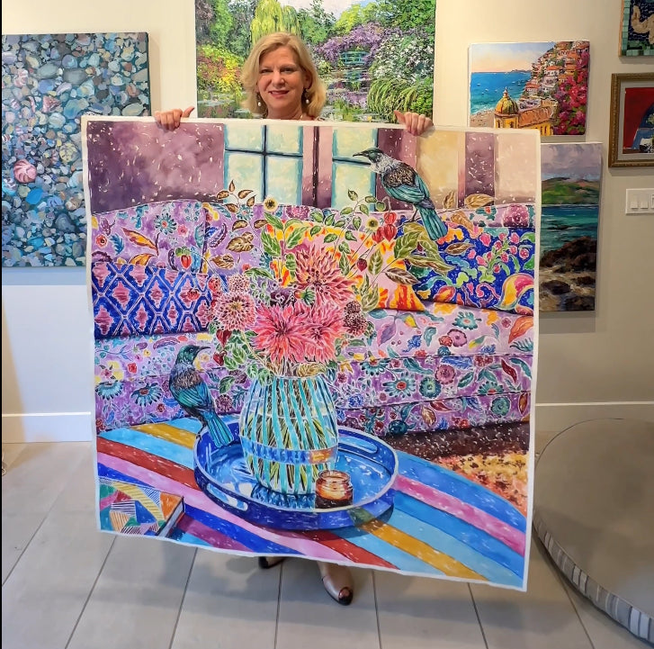 My largest watercolor painting ever!