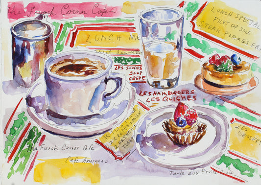 Breakfast At The French Corner Cafe