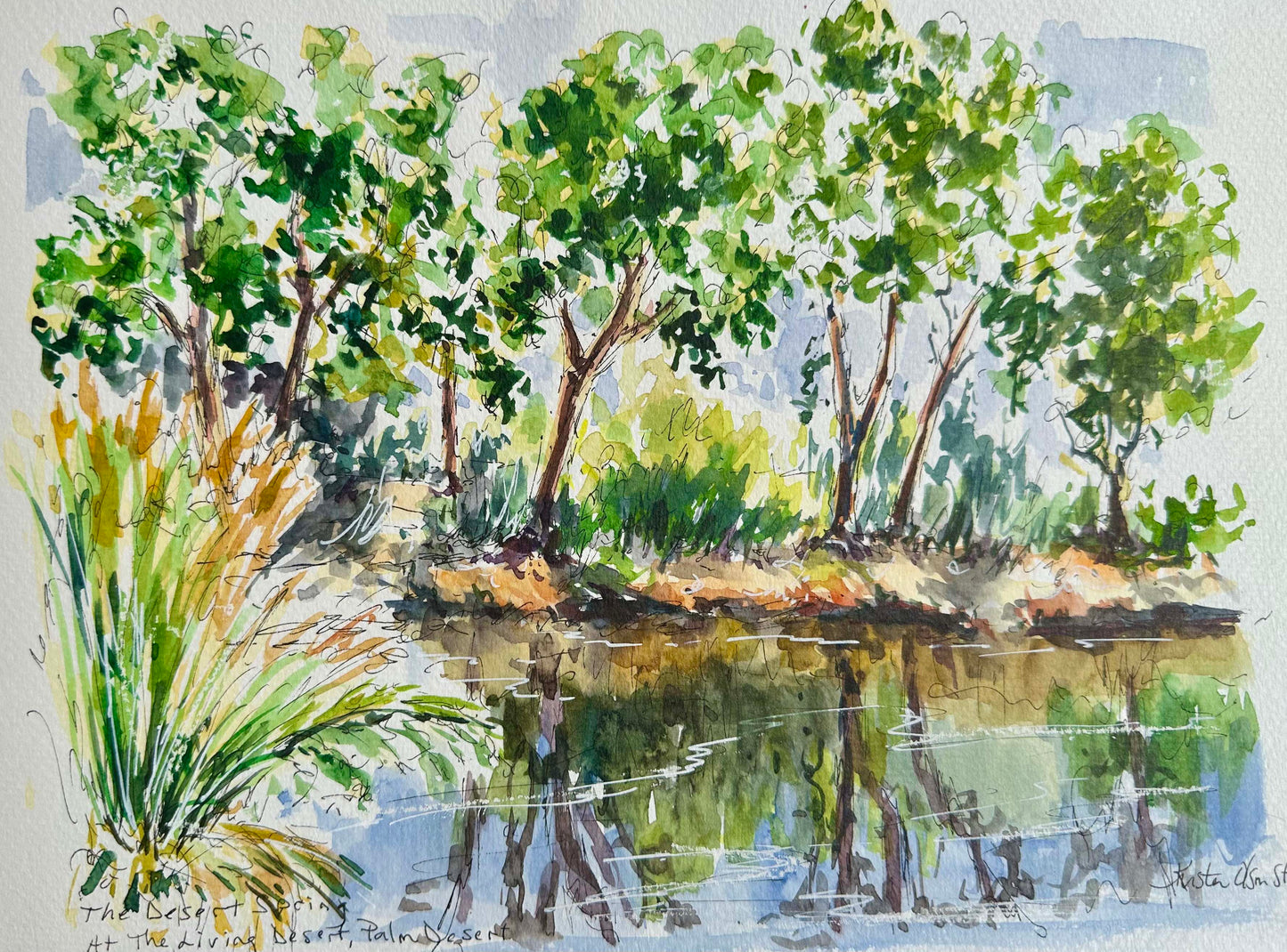 Sketch With Kristen At The Living Desert