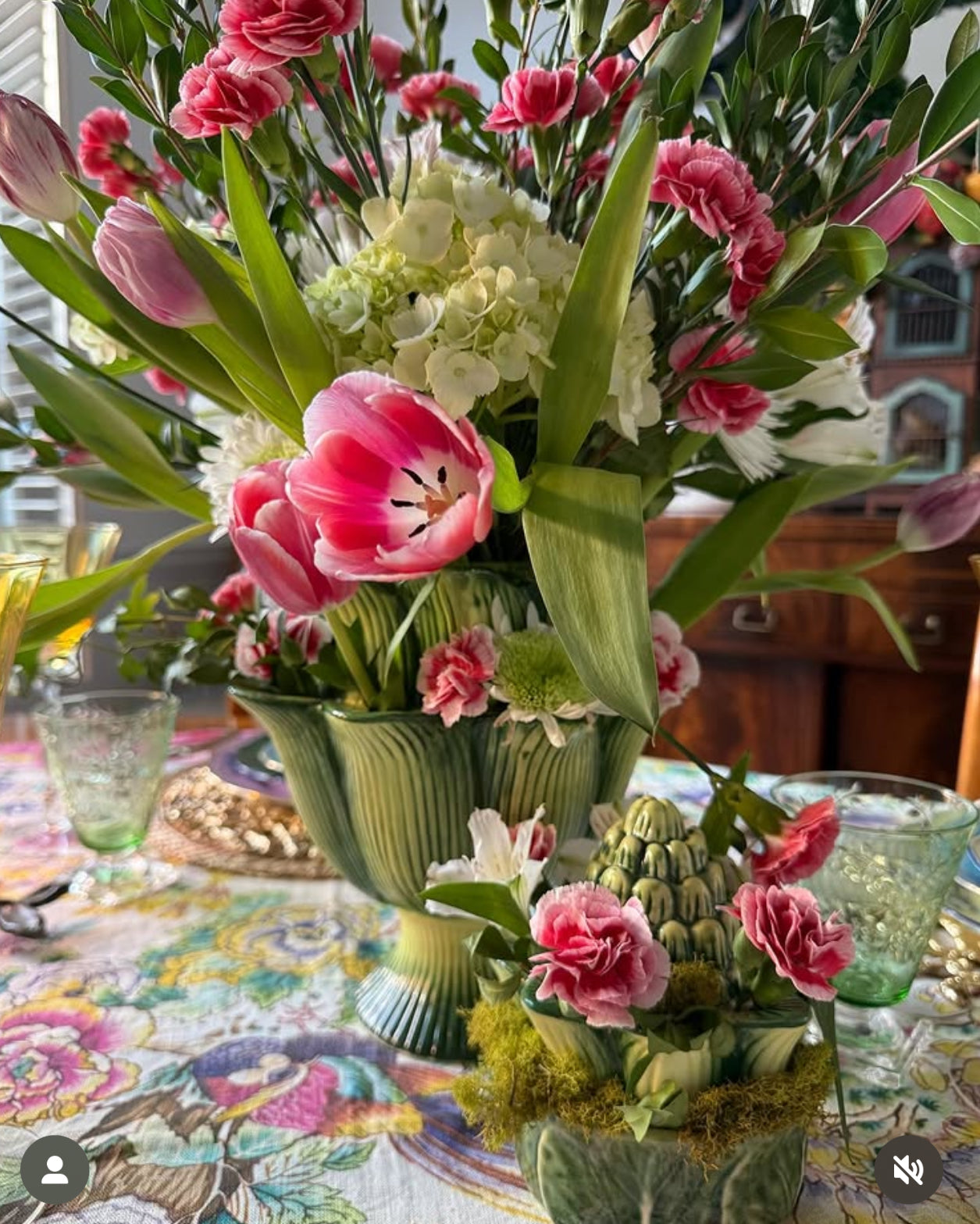 Floral commission with kookaburra birds