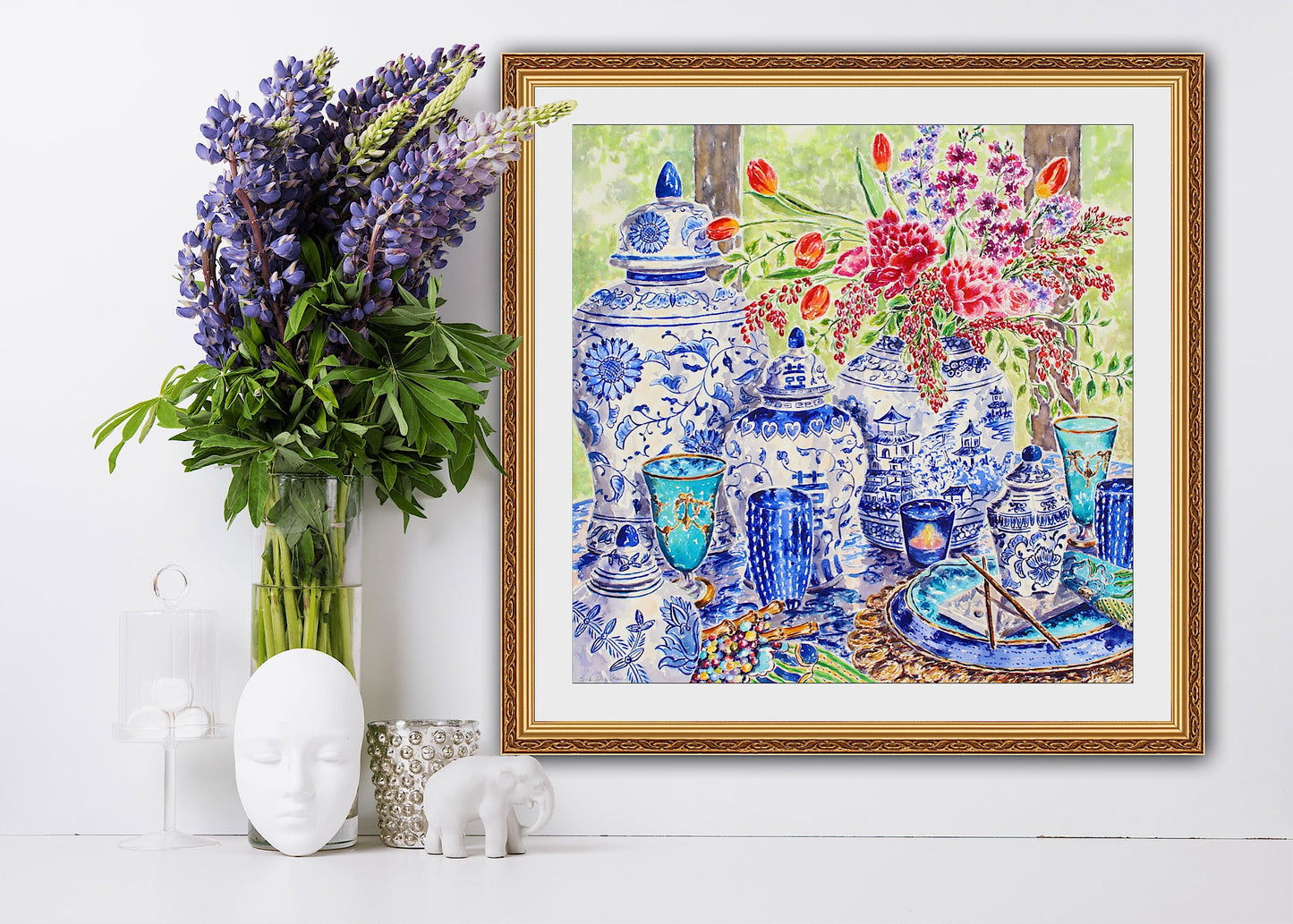 Chinoiserie Table Style Giclee Print