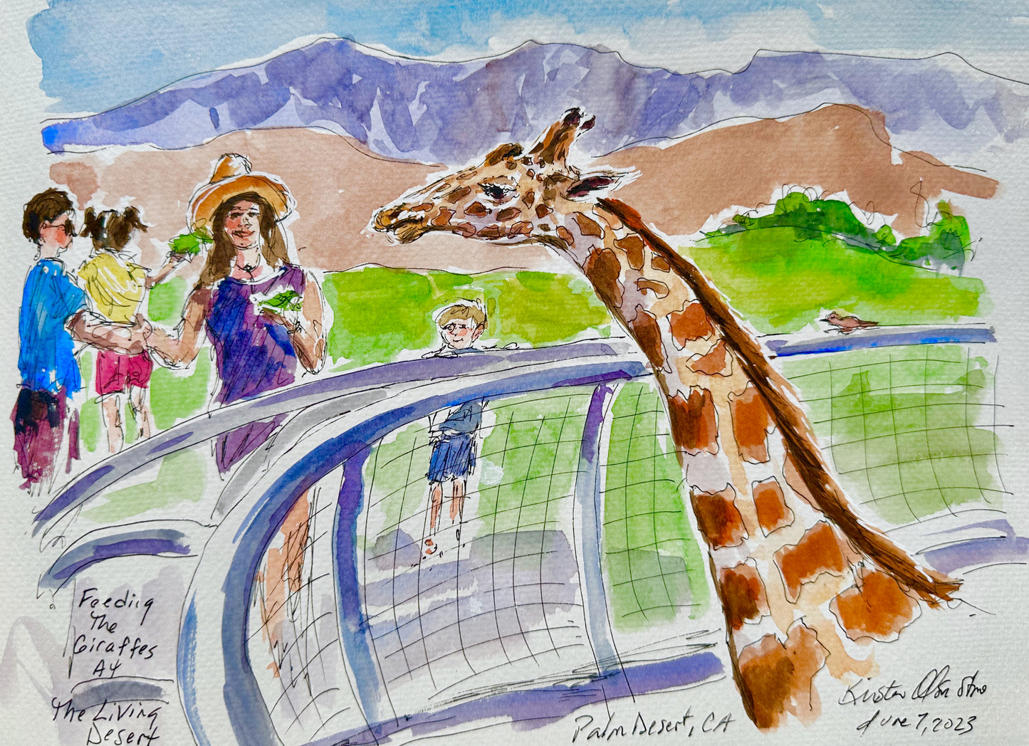 Sketch With Kristen At The Living Desert