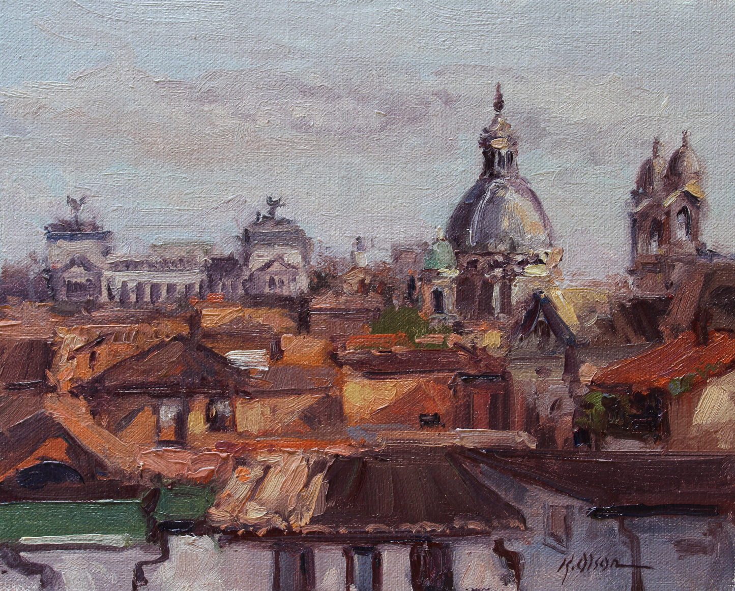 Rome From The Rooftop Garden