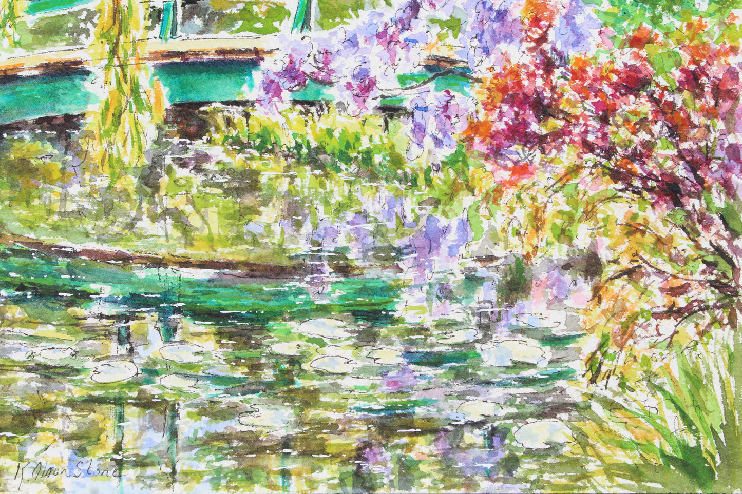 The Japanese Bridge, Monet's Garden