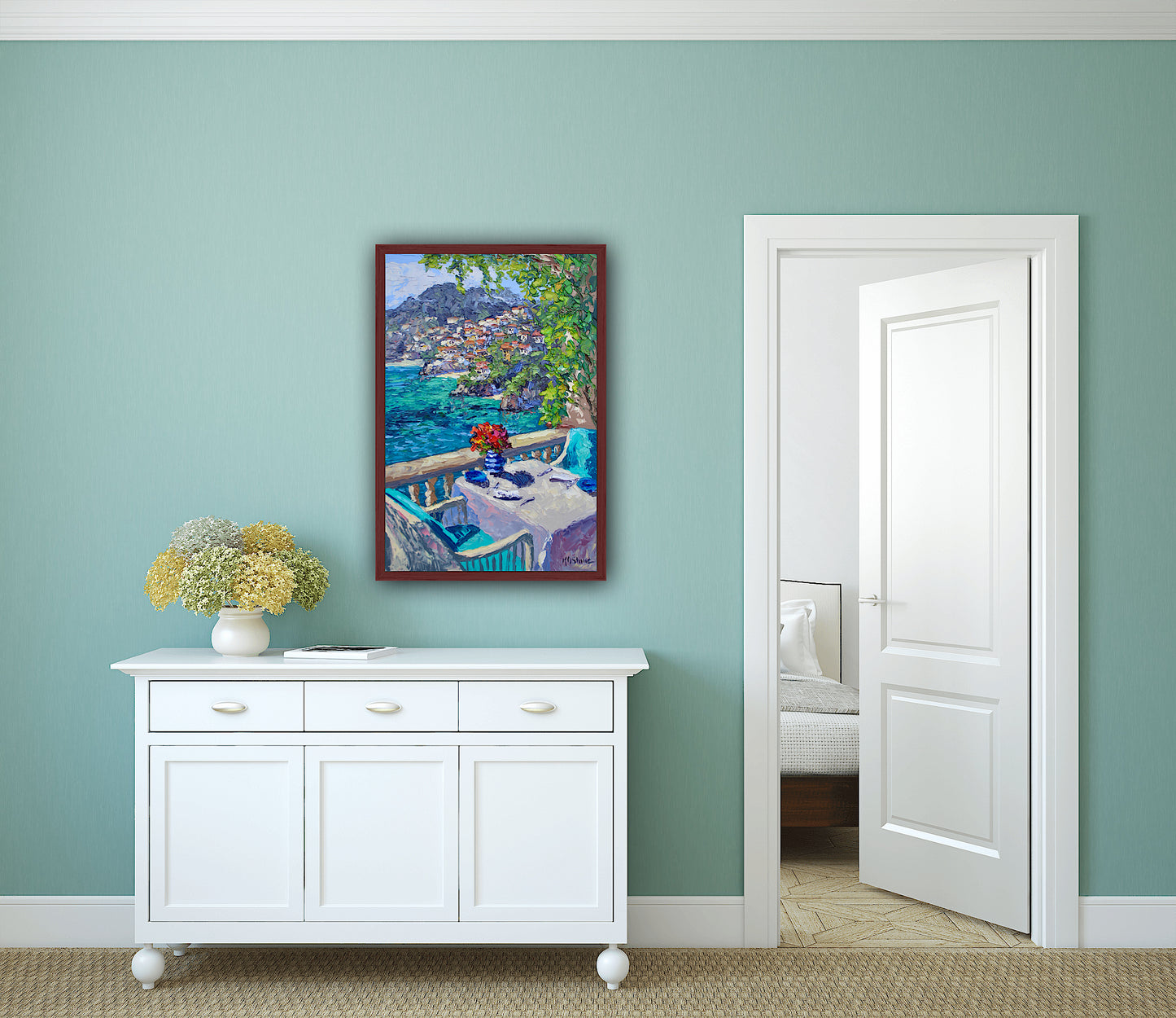 Amalfi View, An Original Oil Painting