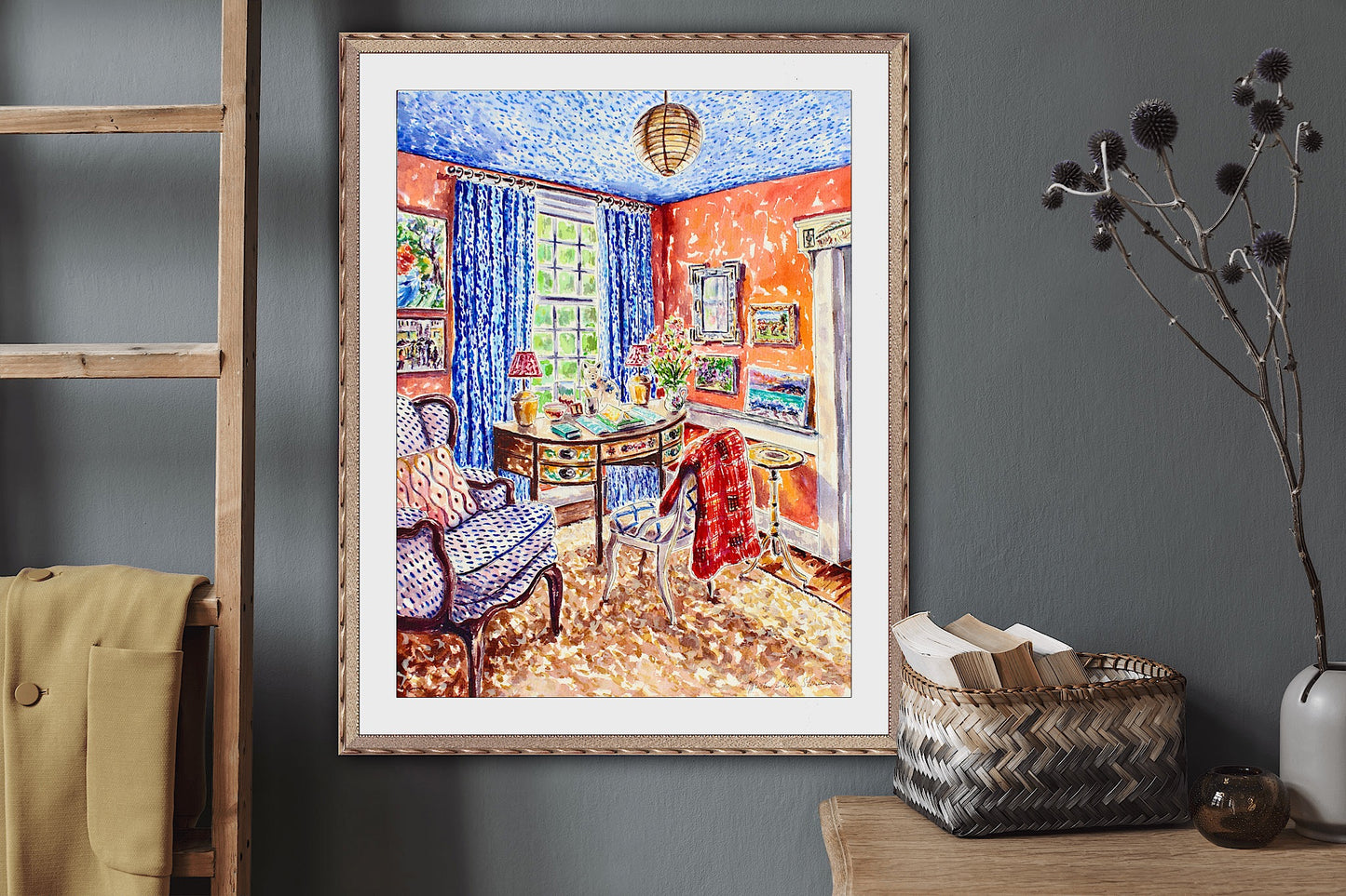 Memories, An Original Watercolor And Ink Painting