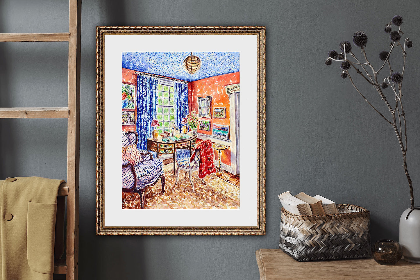 Memories, An Original Watercolor And Ink Painting