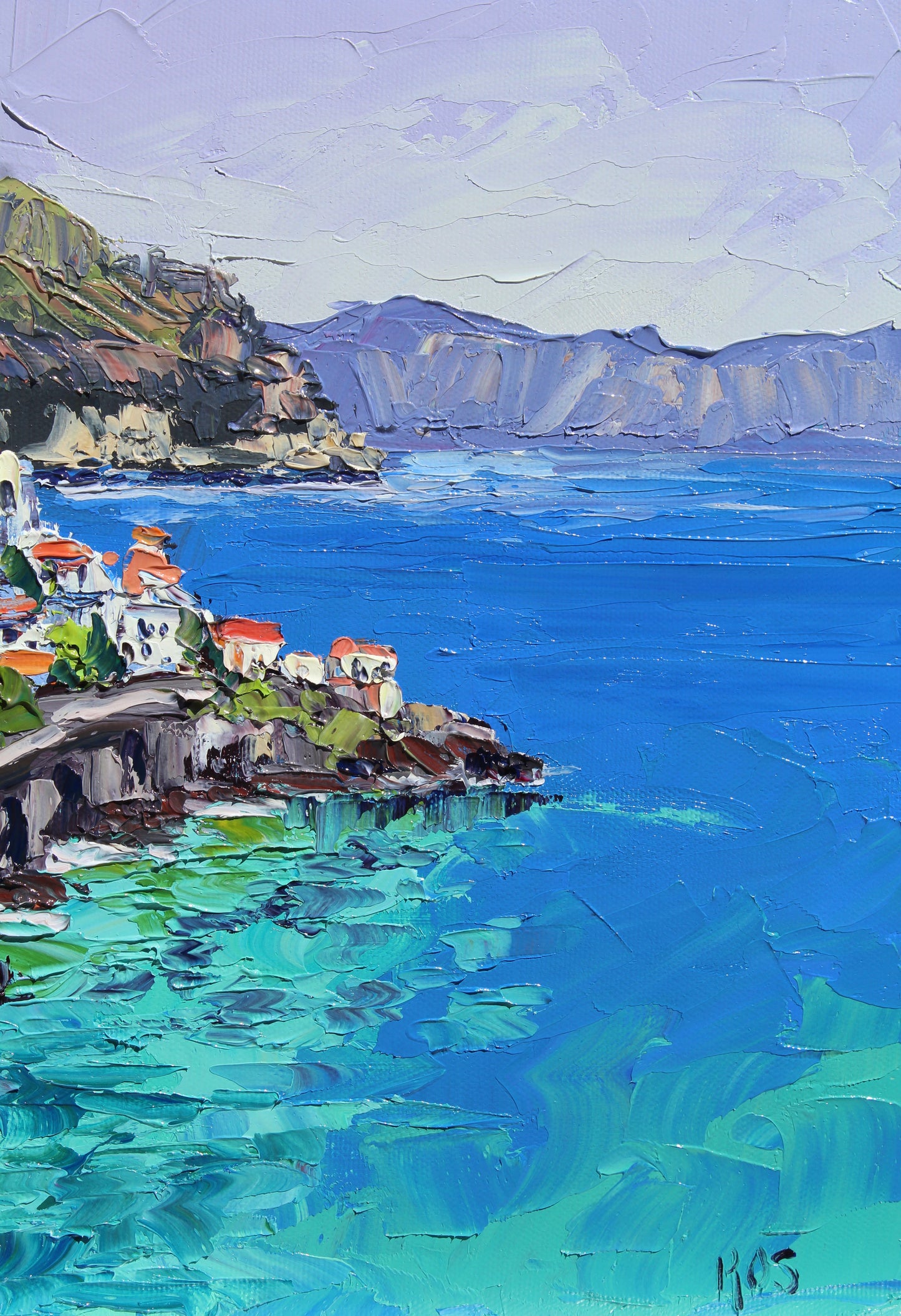Summer In Amalfi, Original Oil Painting