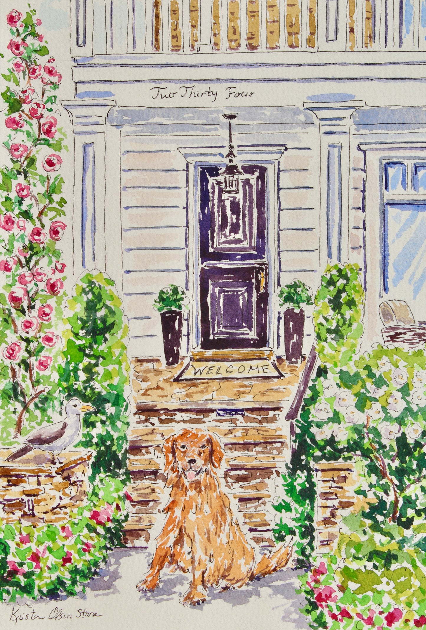 House Portrait Of 234 Agate Avenue, Balboa Island