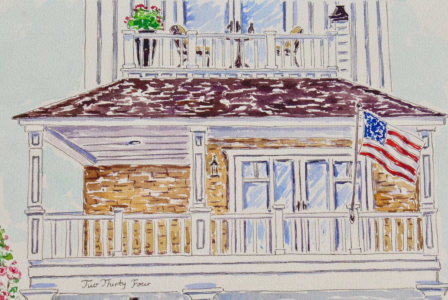 House Portrait Of 234 Agate Avenue, Balboa Island