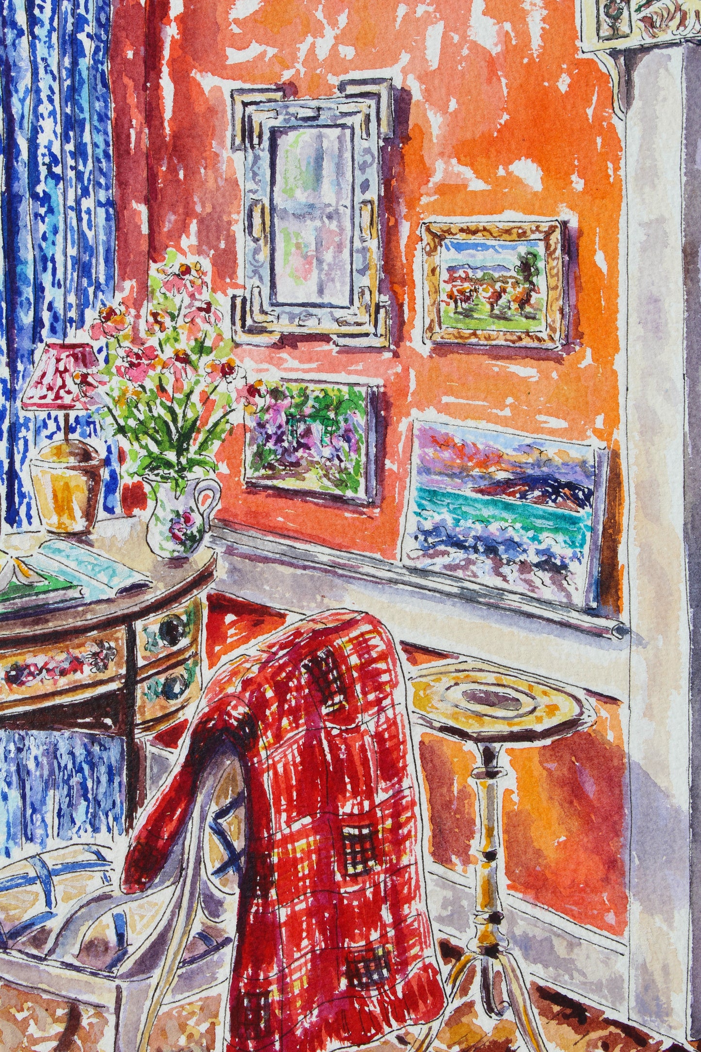 Memories, An Original Watercolor And Ink Painting