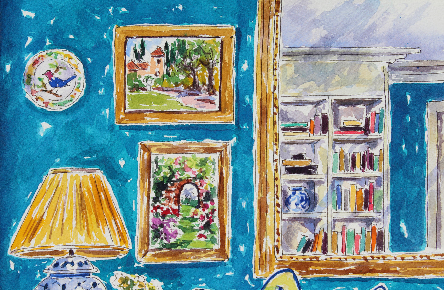 Mirror Mirror On The Wall, An Original Watercolor And Ink Painting