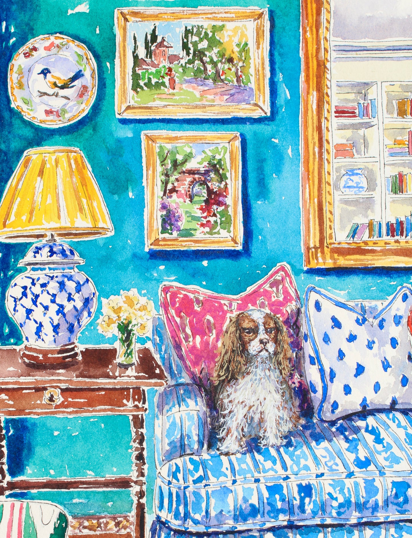 King Of The Castle, An Original Watercolor Painting