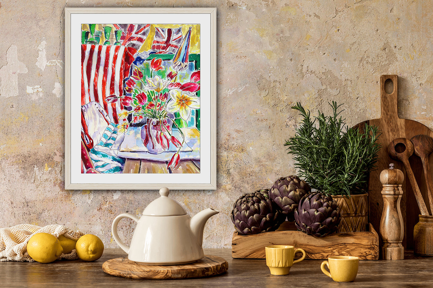 Summer Celebration, An Original Watercolor And Ink Painting