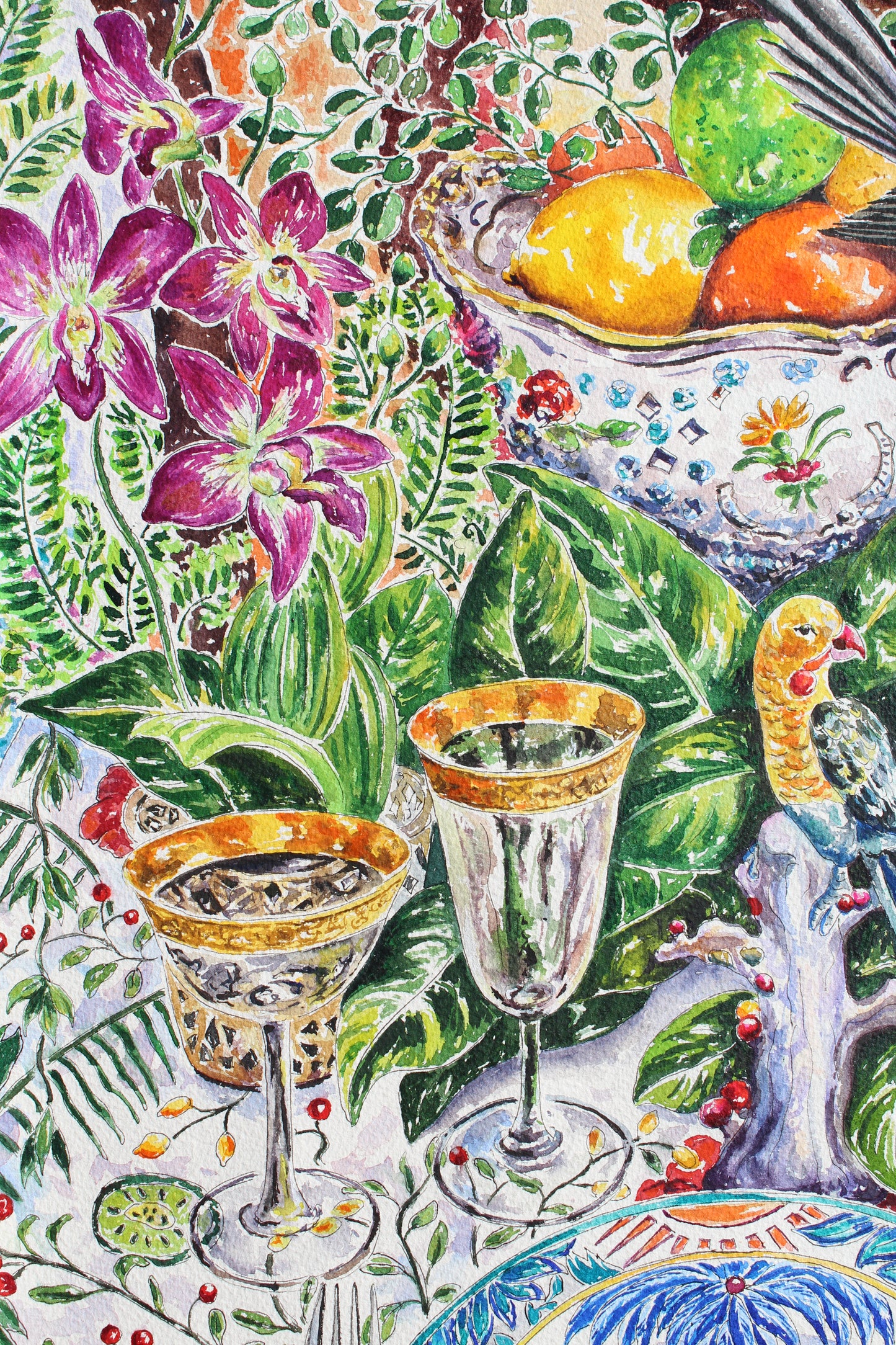 The Grand Safari Table, Giclee Print