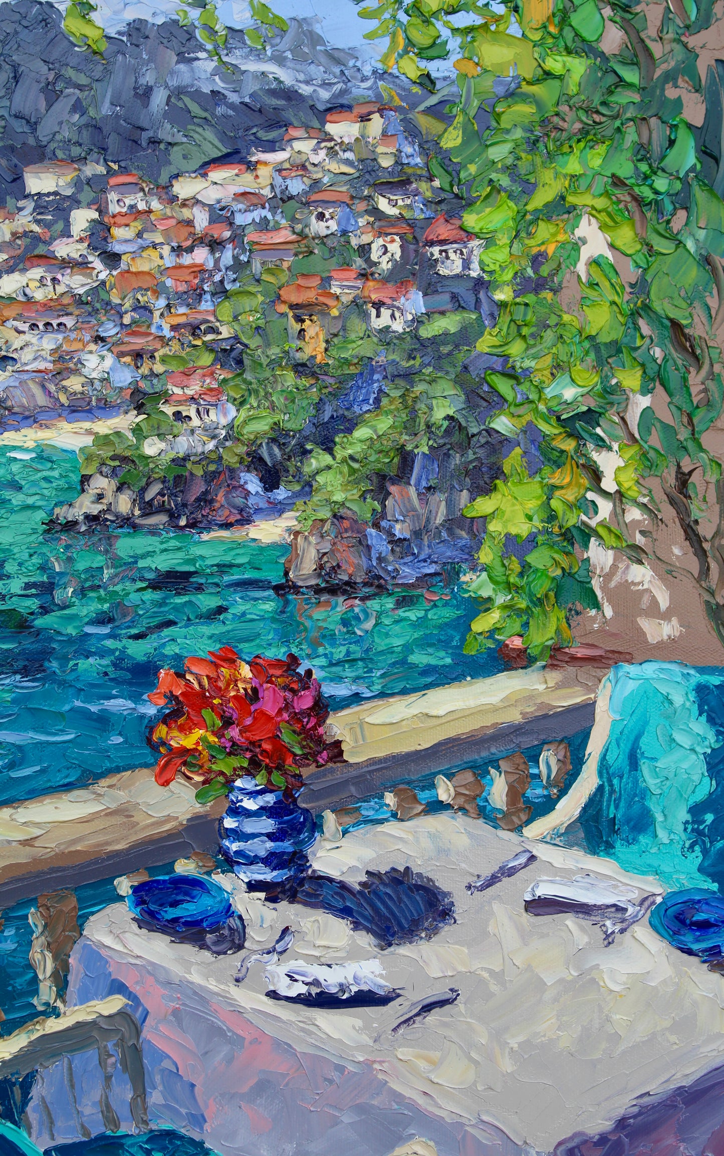 Amalfi View, An Original Oil Painting
