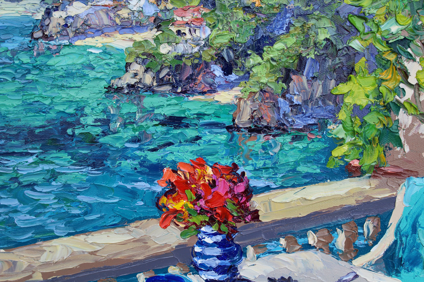 Amalfi View, An Original Oil Painting