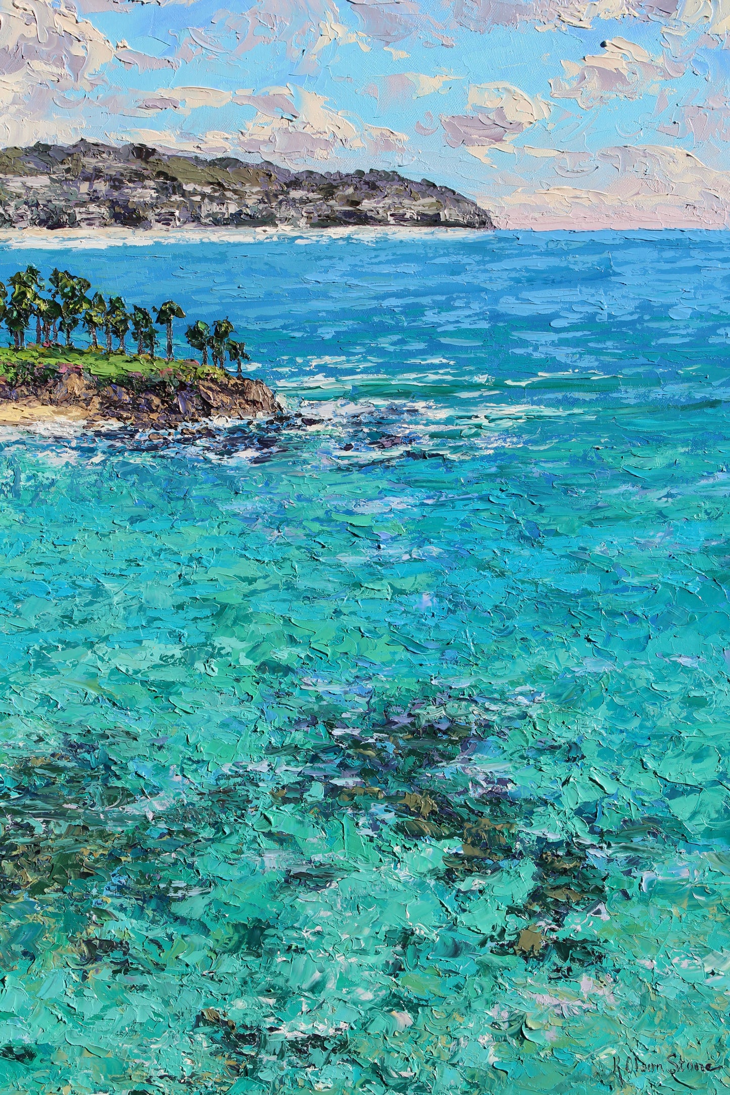 Crescent Bay Laguna Beach Original Oil Painting