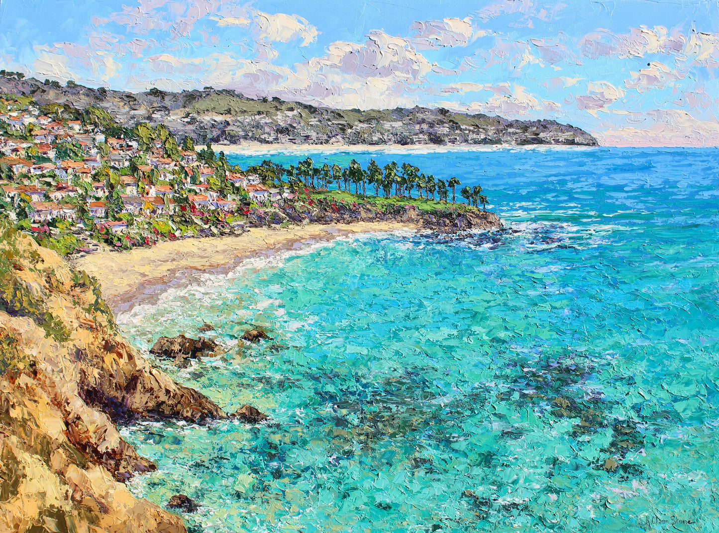 Crescent Bay Laguna Beach Original Oil Painting