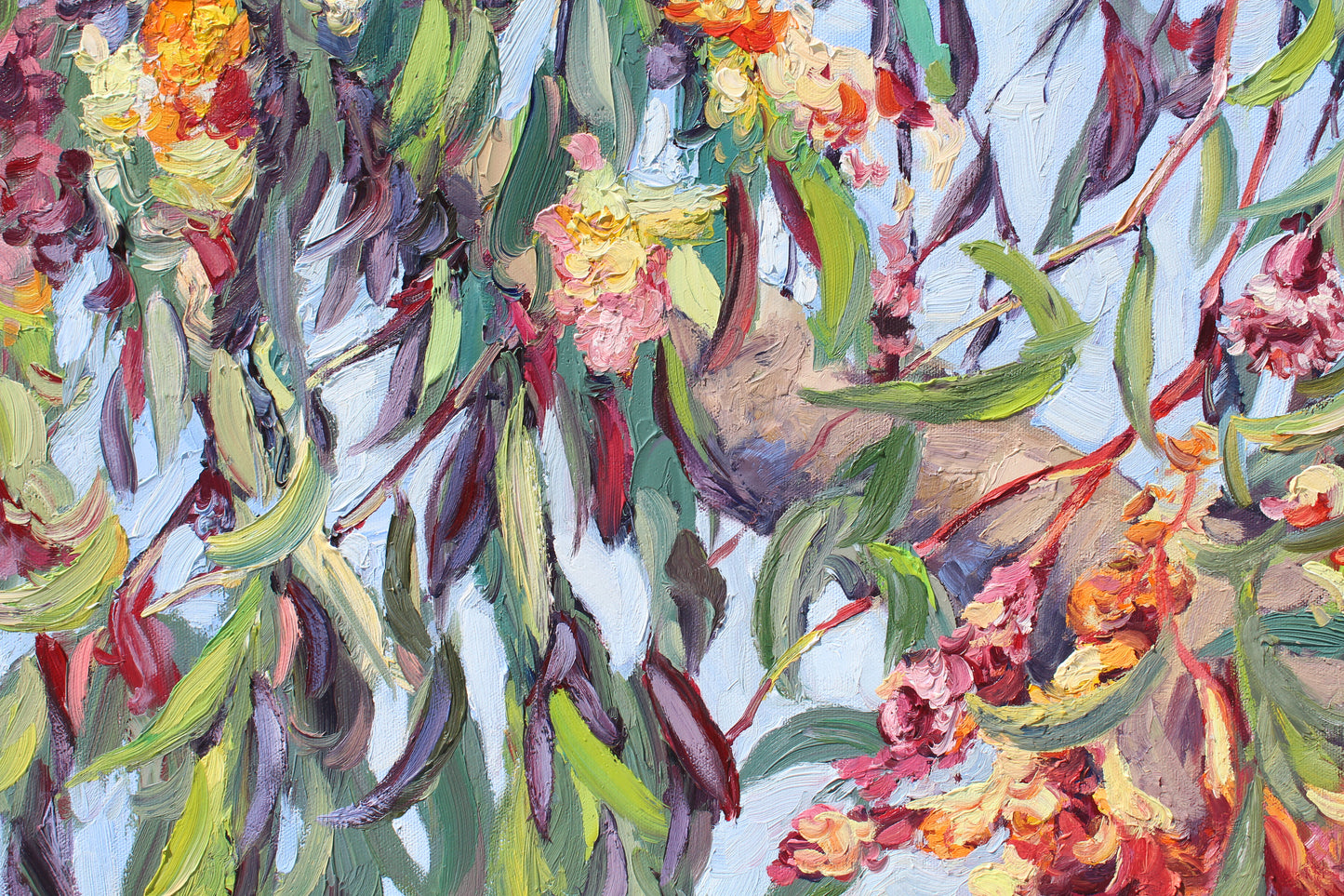 Gum Tree Blossoms, An Original Oil Painting On Canvas