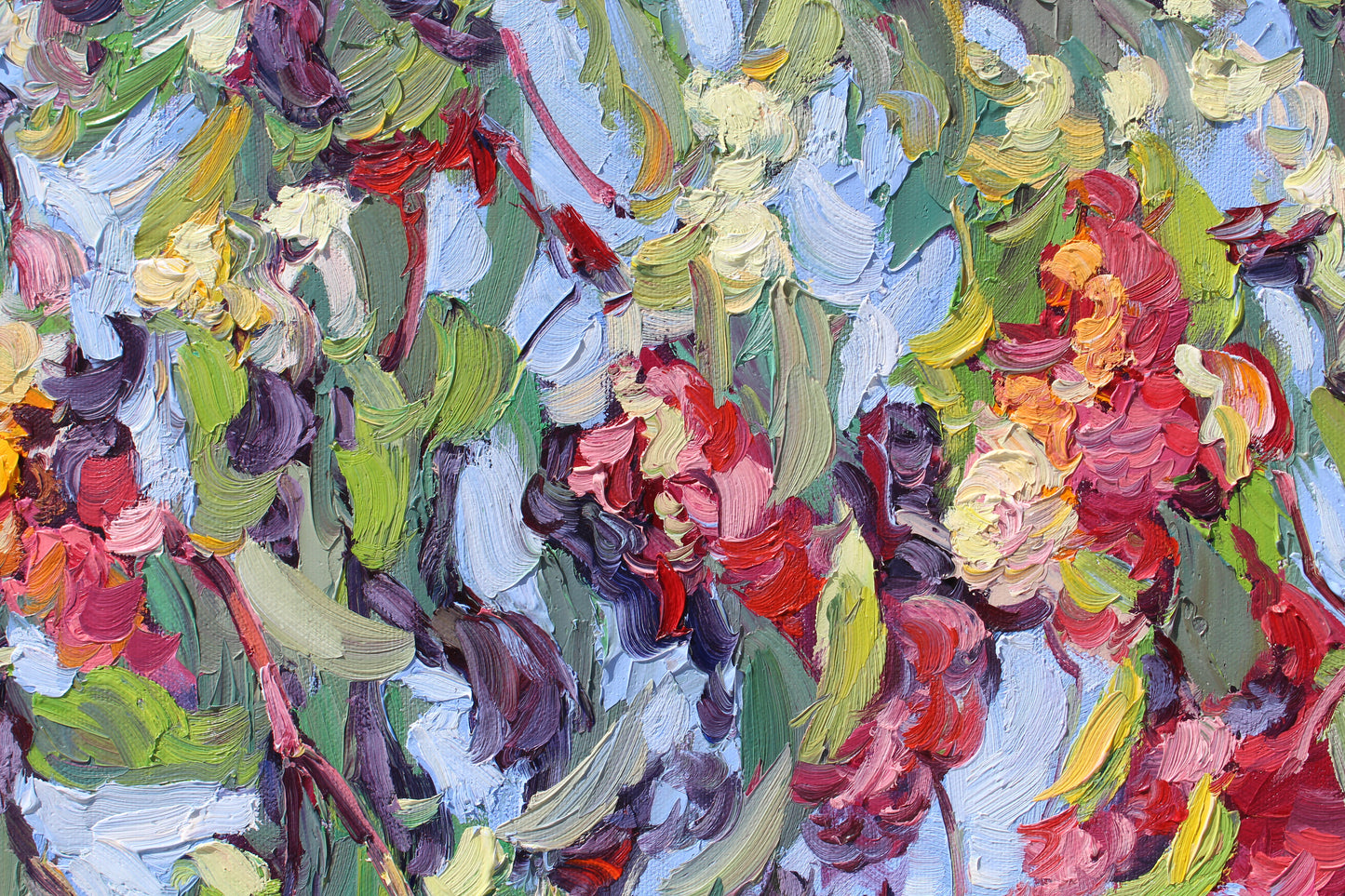 Gum Tree Blossoms, An Original Oil Painting On Canvas