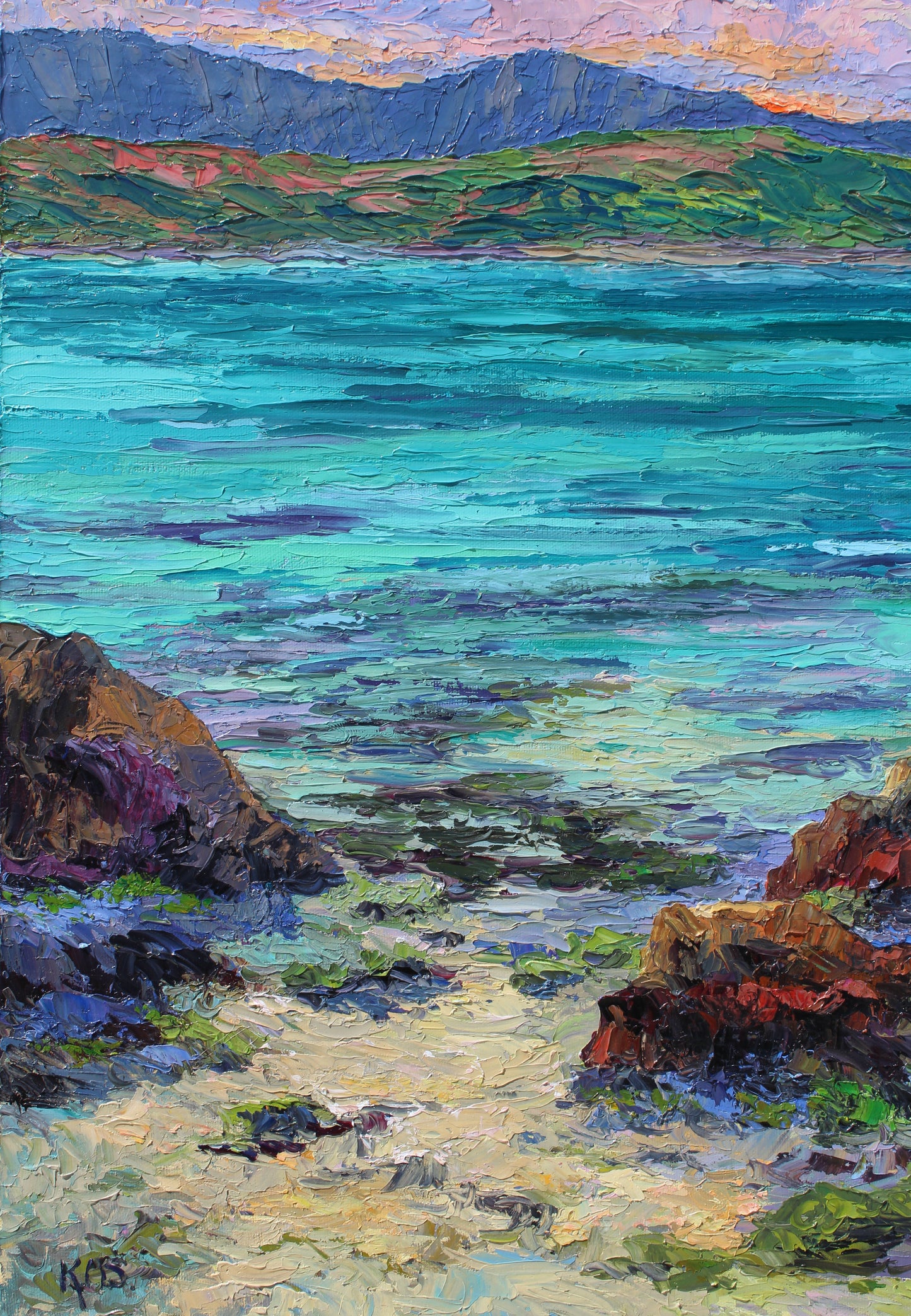 Kailua Escape, Original Hawaii Oil Seascape