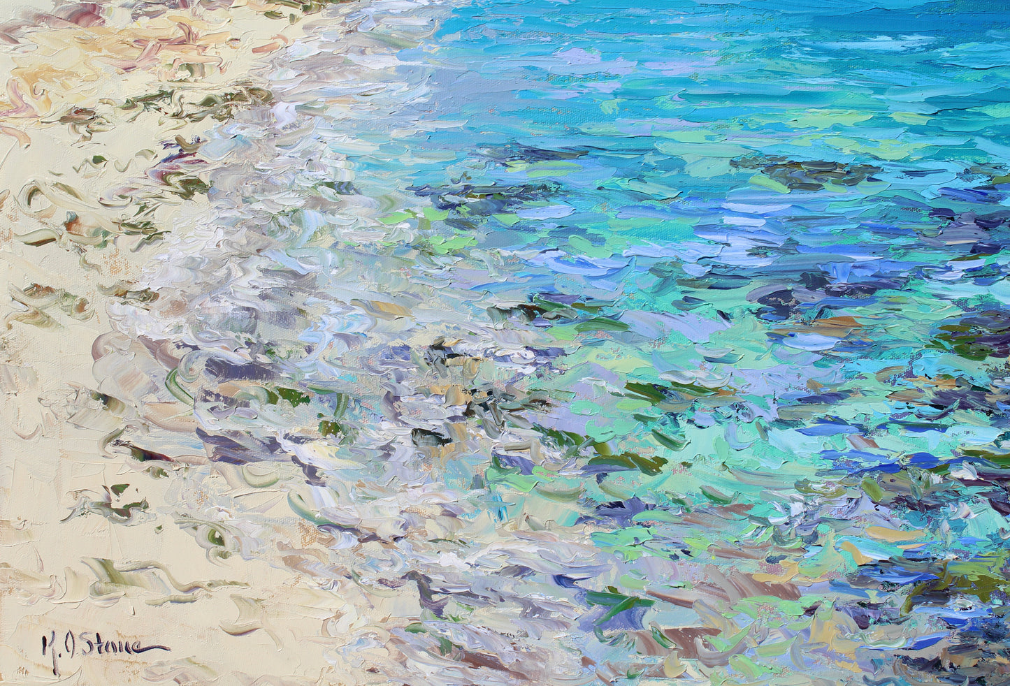 Balandra Bay, Original Oil Painting