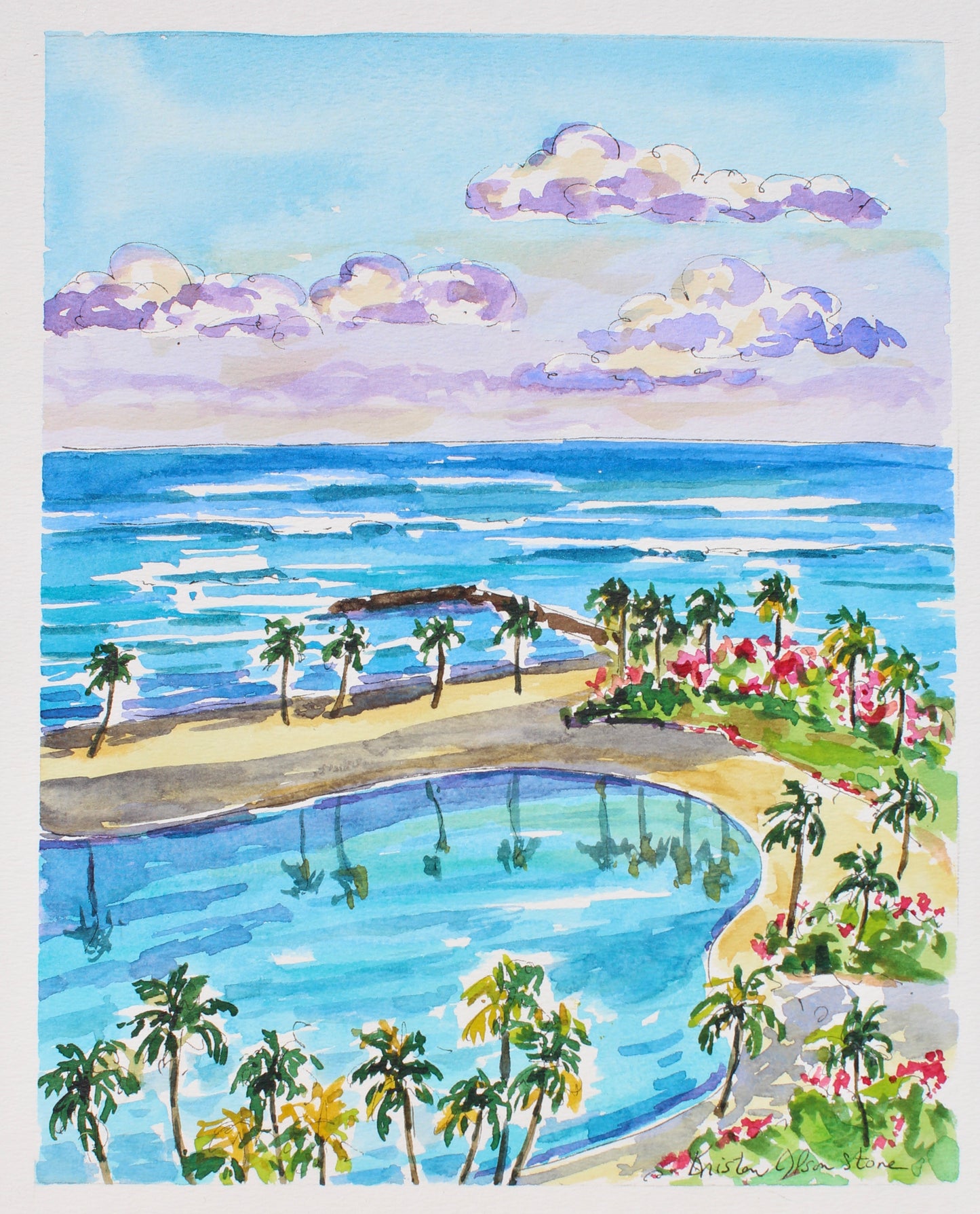 Commission for 2 Watercolor paintings
