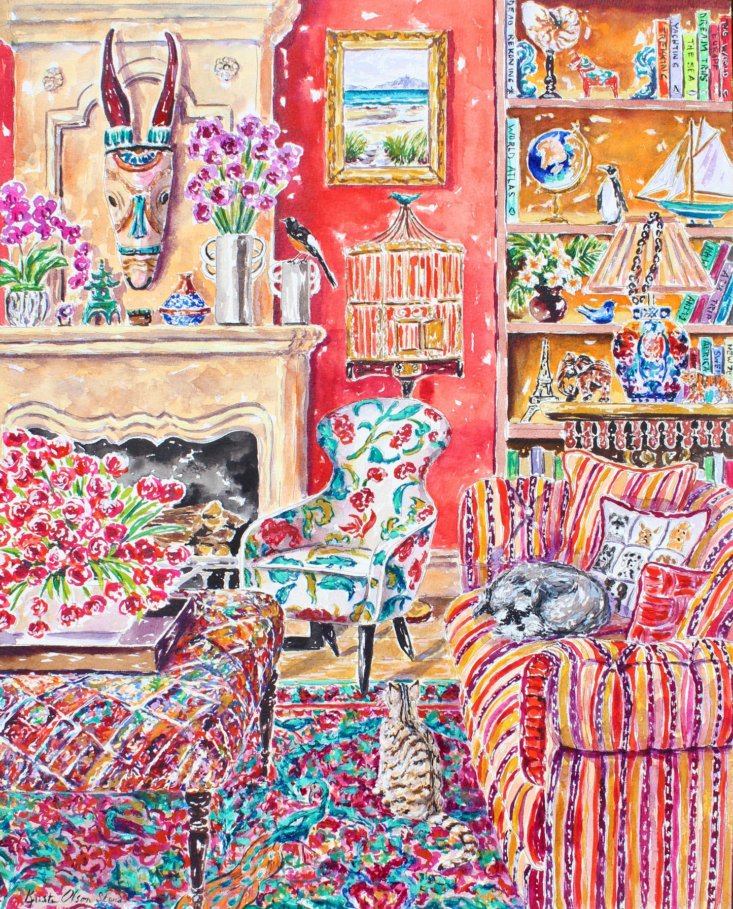 Paws And Passports Giclee Print