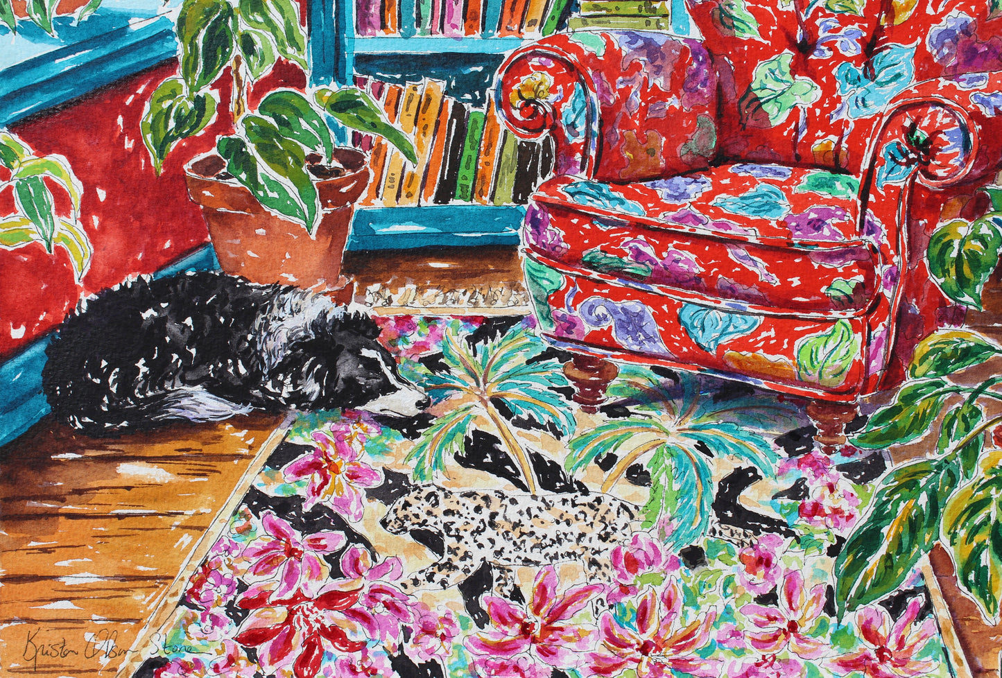 Whiskers And Wool, A Giclee Print