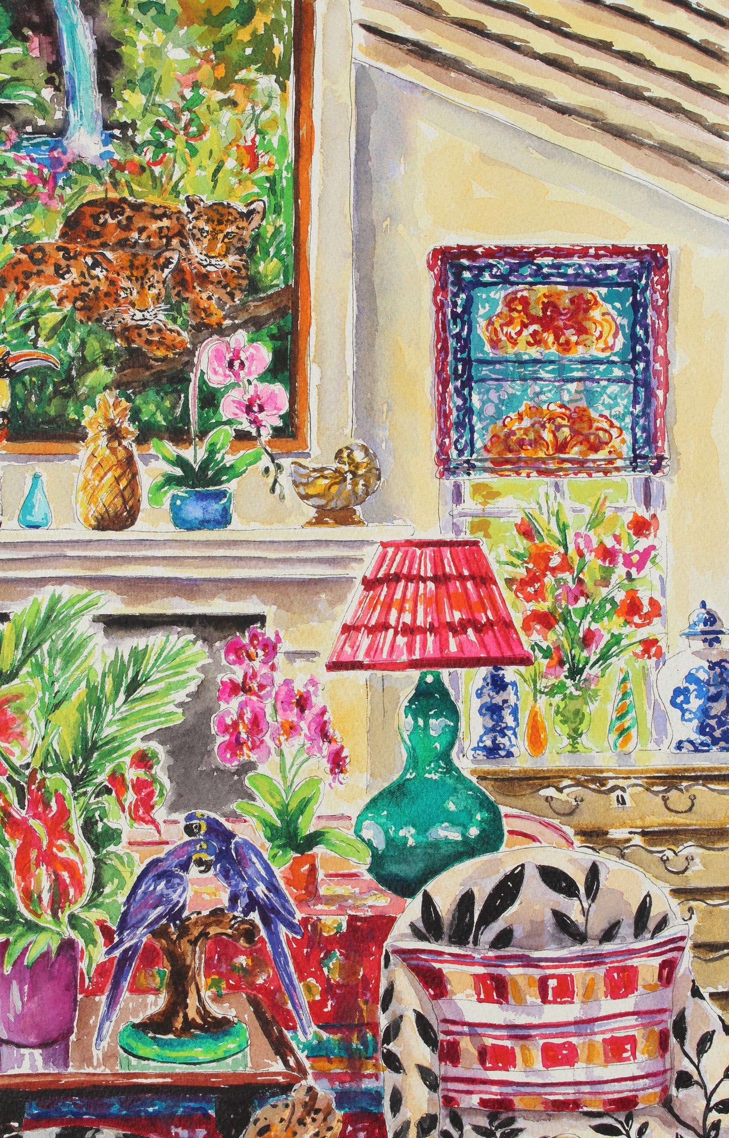 The Cat's On The Table, Giclee Print