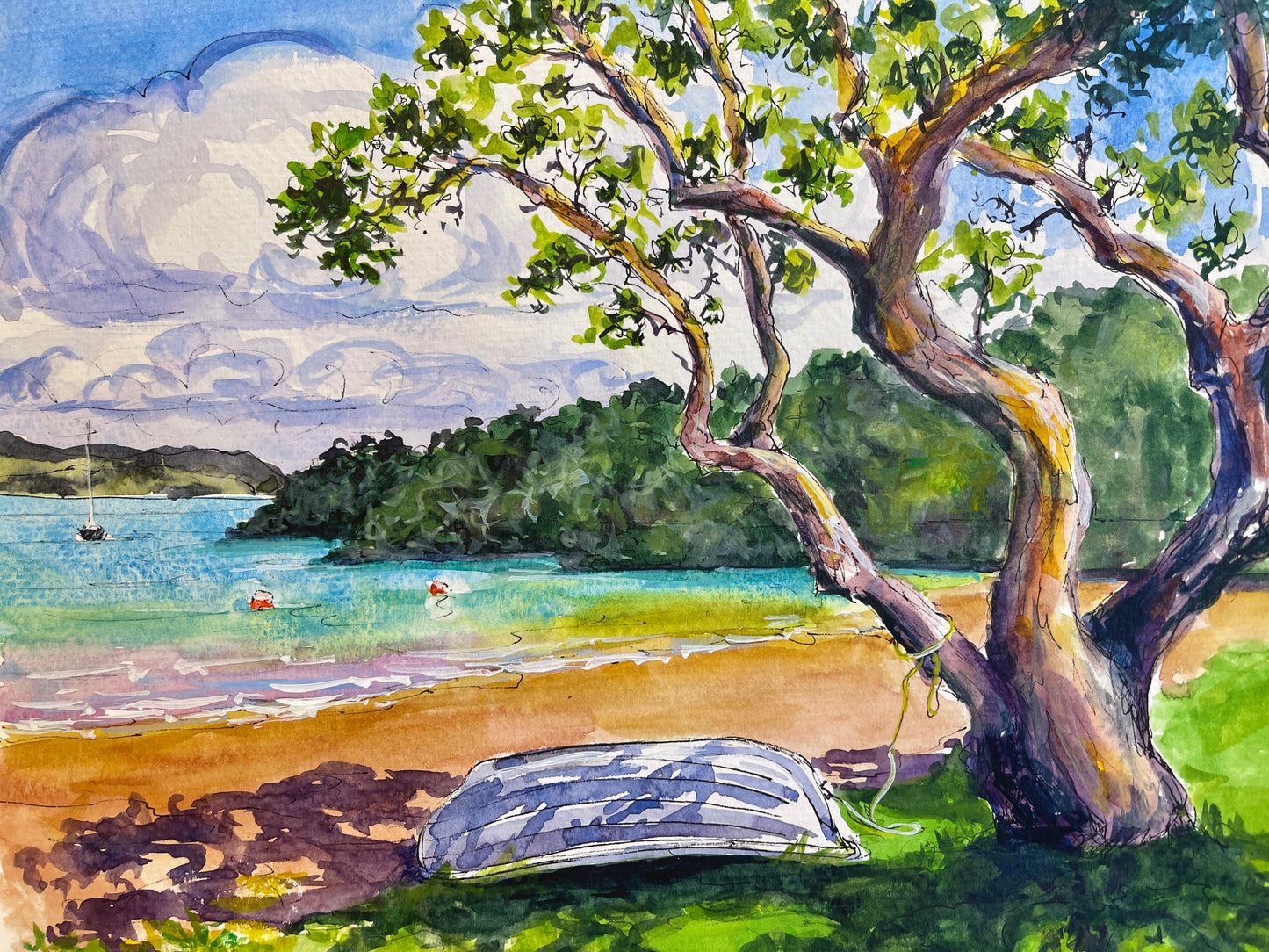 Dinghy, Russell, New Zealand