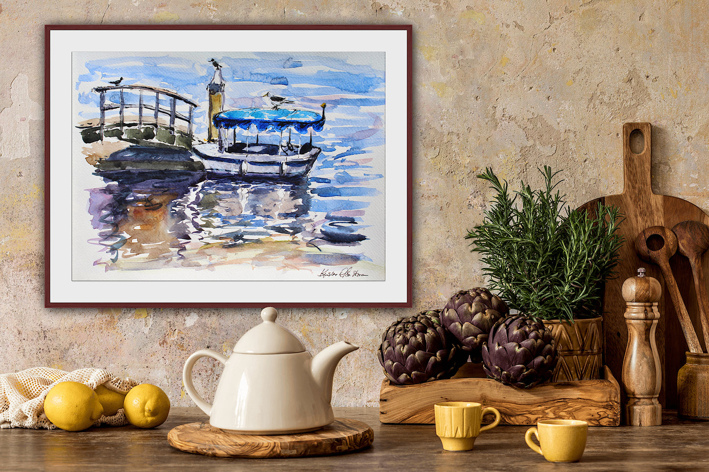 Seagulls And Duffy, Balboa Island, Neport Beach, California