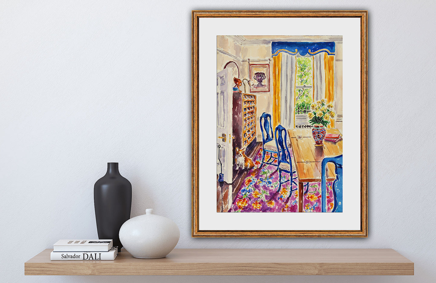 Corgi Sings The Blues Giclee Print