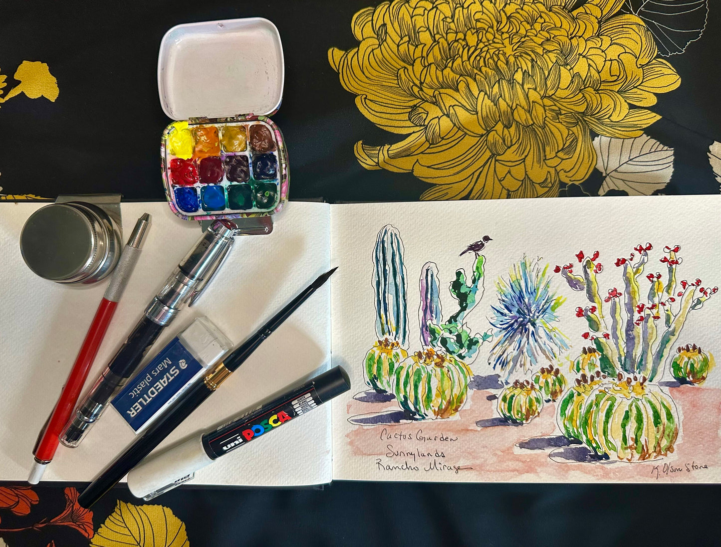 Watercolor Sketching 1-day Workshop In Palm Desert