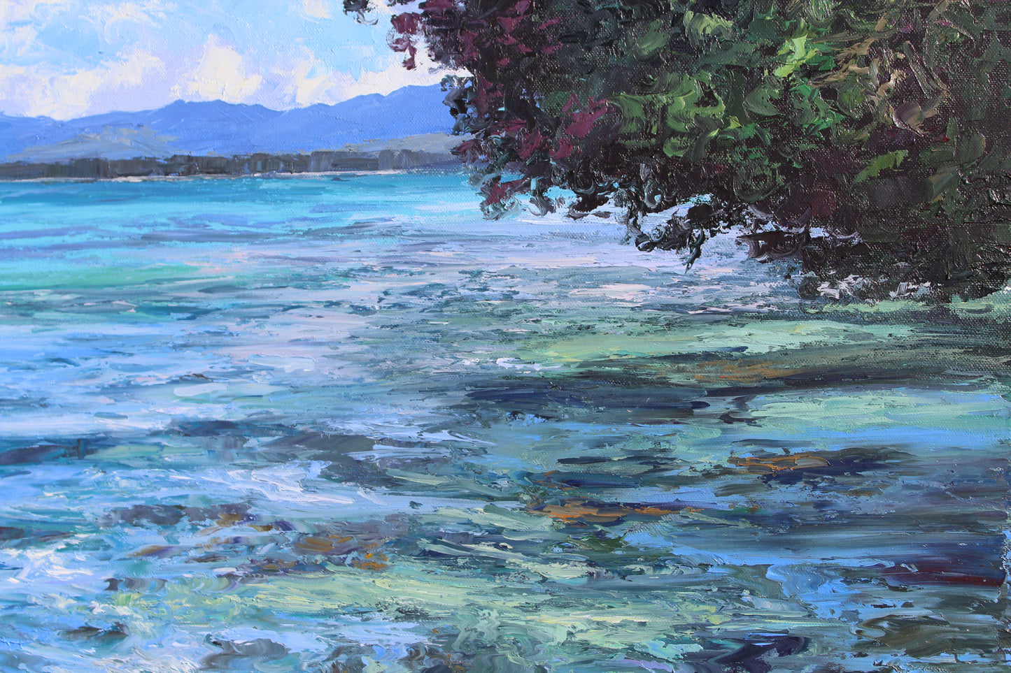 New Zealand Summer, 28" x 22" New Zealand Landscape Oil Painting