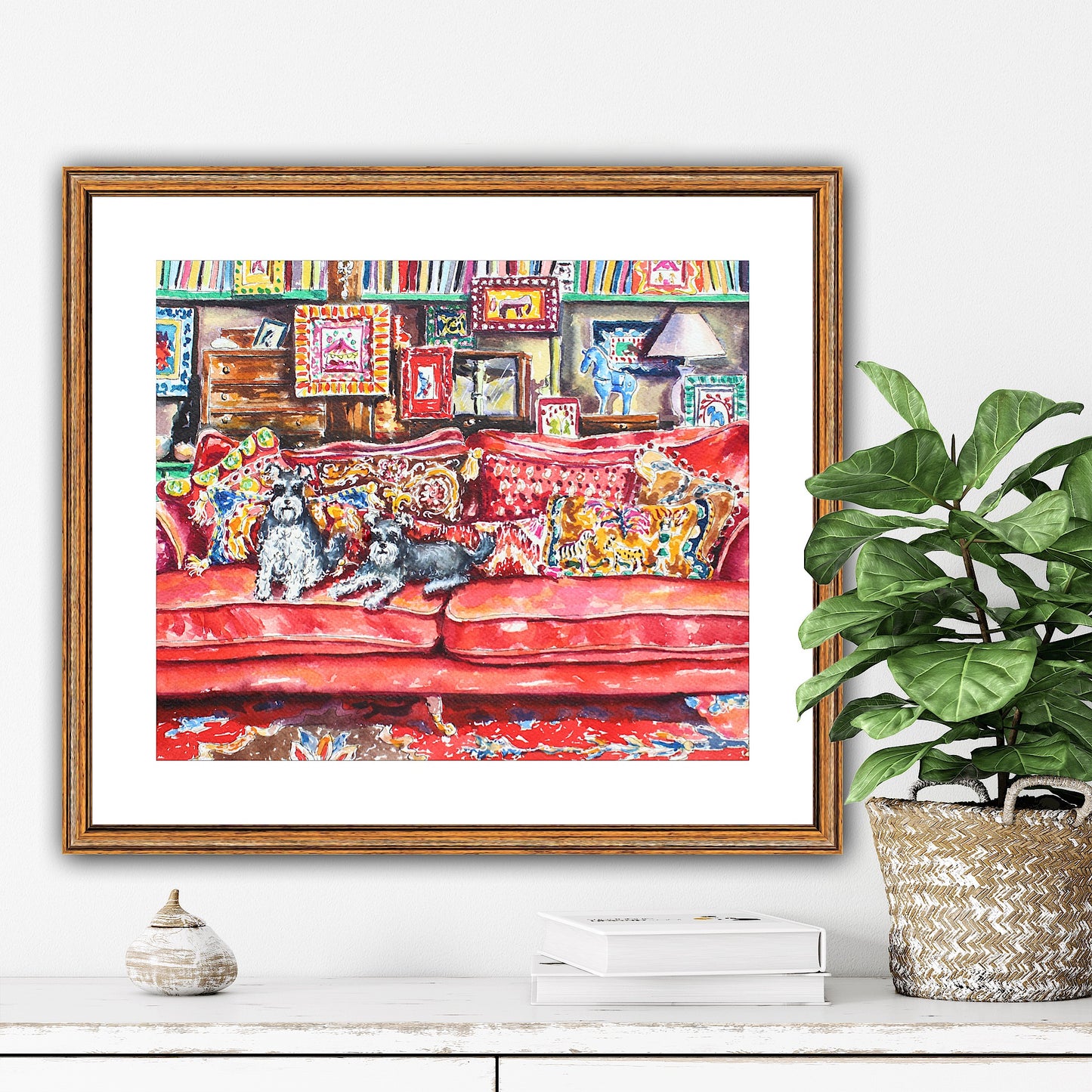 Every Picture Tells A Story, Original Watercolor And Ink Painting