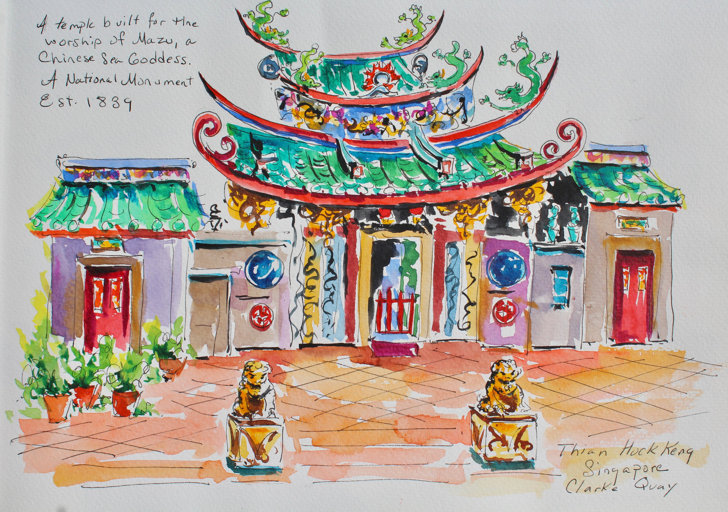 Temple Thian Hock Keng, Singapore, Clarke Quay