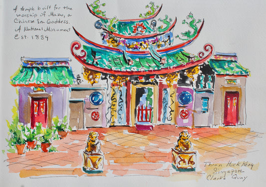 Temple Thian Hock Keng, Singapore, Clarke Quay