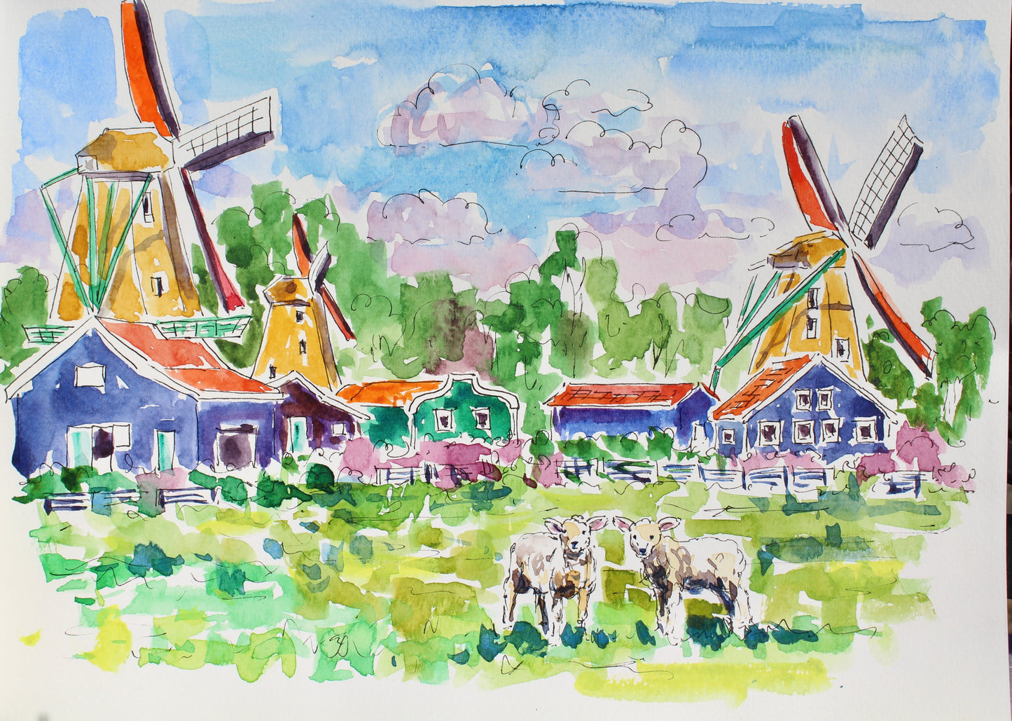Commission For 4 Small Paintings