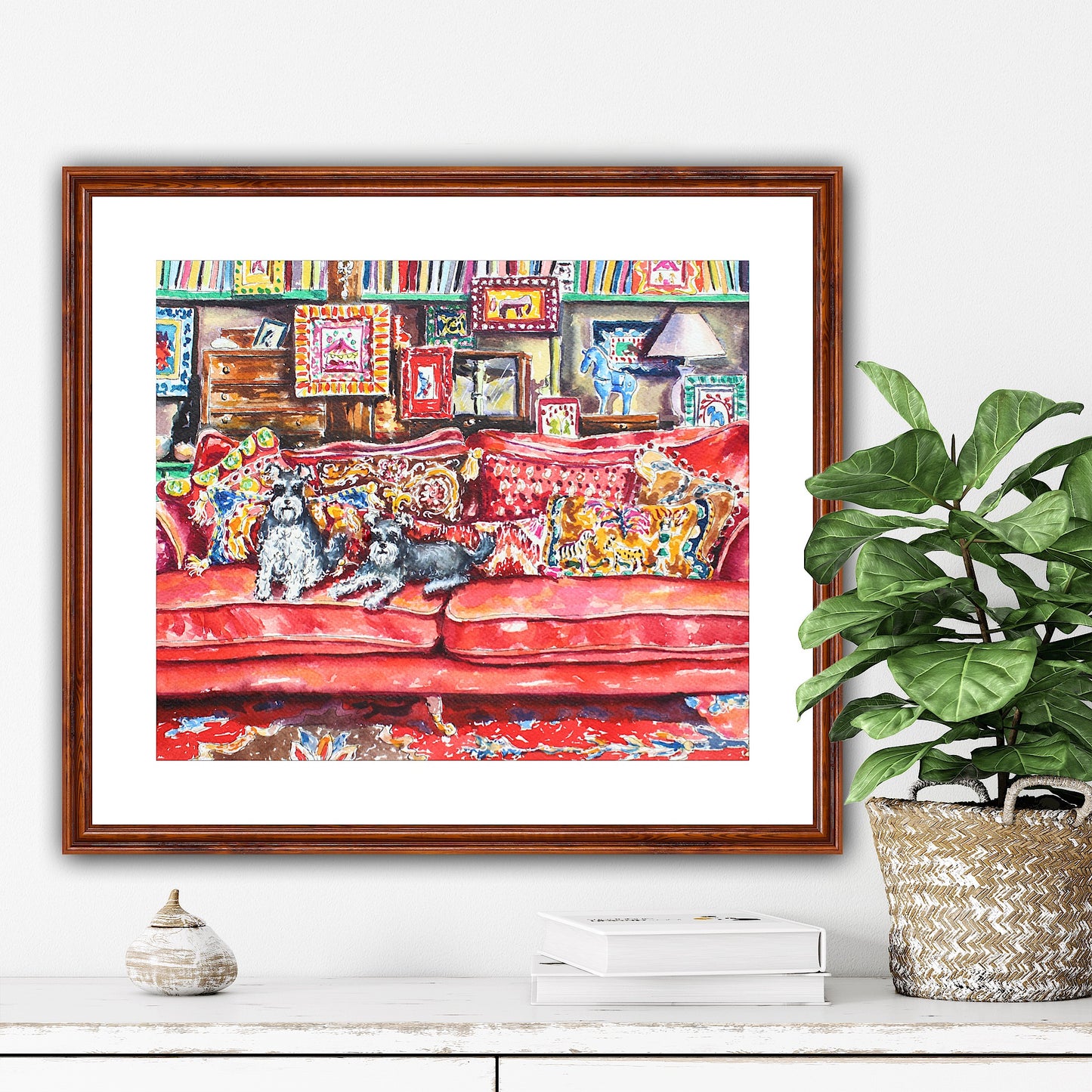 Every Picture Tells A Story, Original Watercolor And Ink Painting