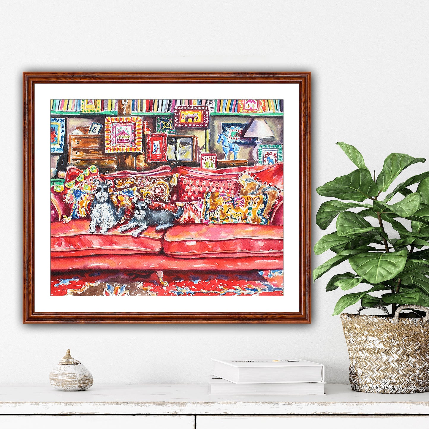 Every Picture Tells A Story, Original Watercolor And Ink Painting