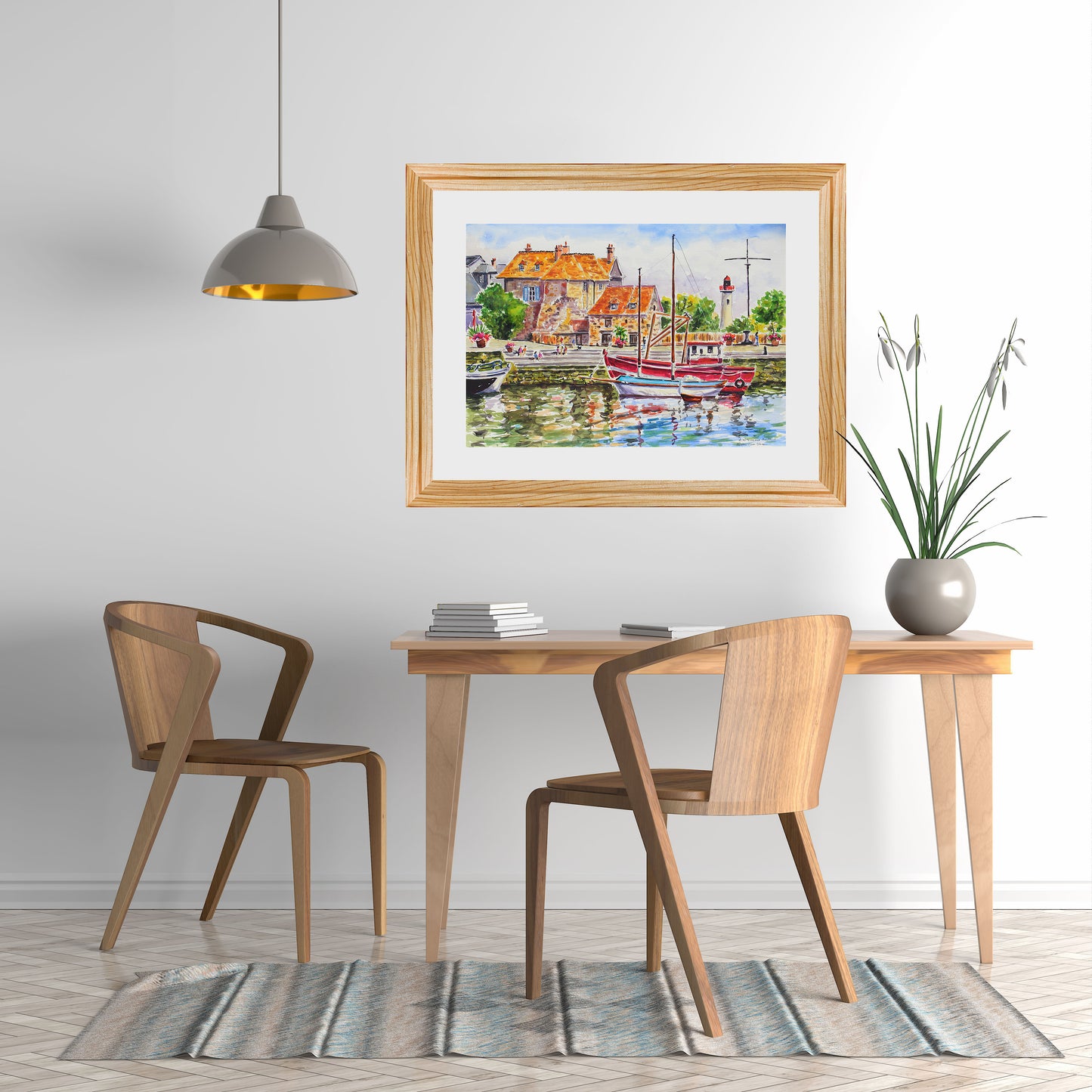 Honfleur France Original Watercolor Painting | Kristen Olson Stone