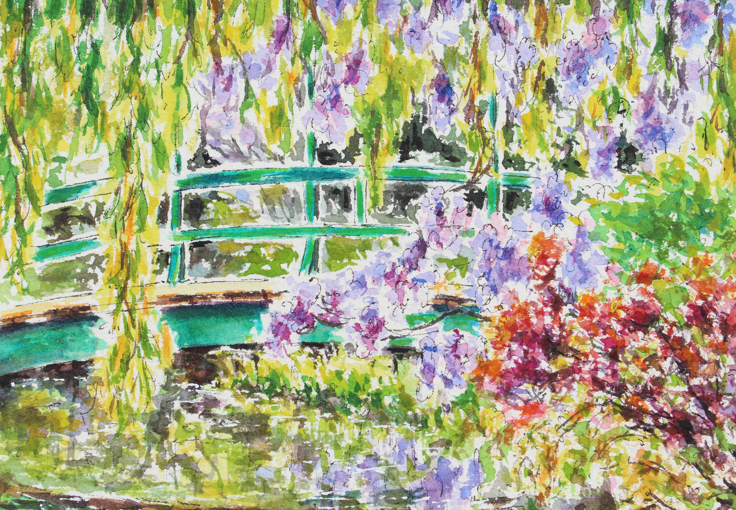 The Japanese Bridge, Monet's Garden