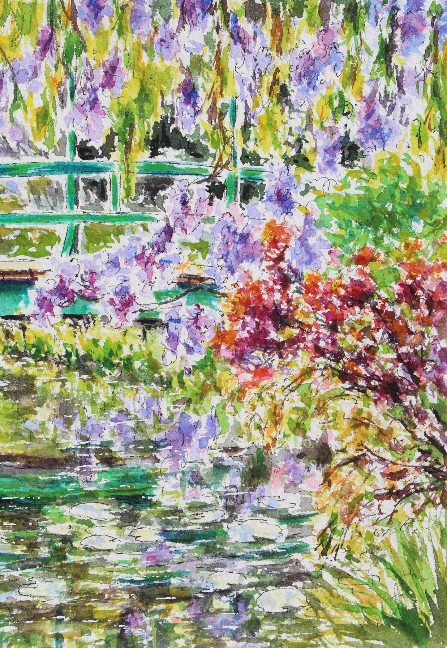 The Japanese Bridge, Monet's Garden