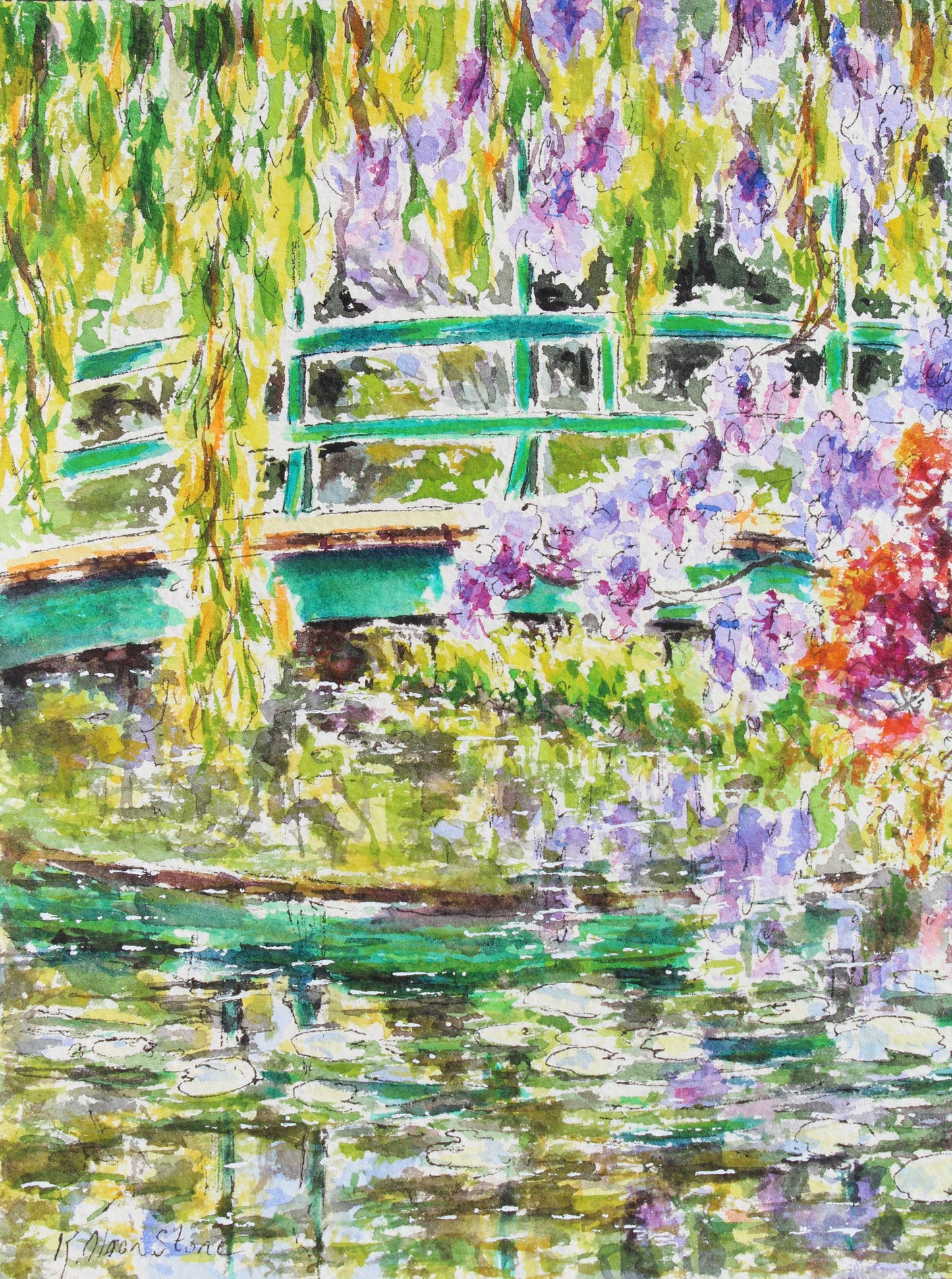 The Japanese Bridge, Monet's Garden