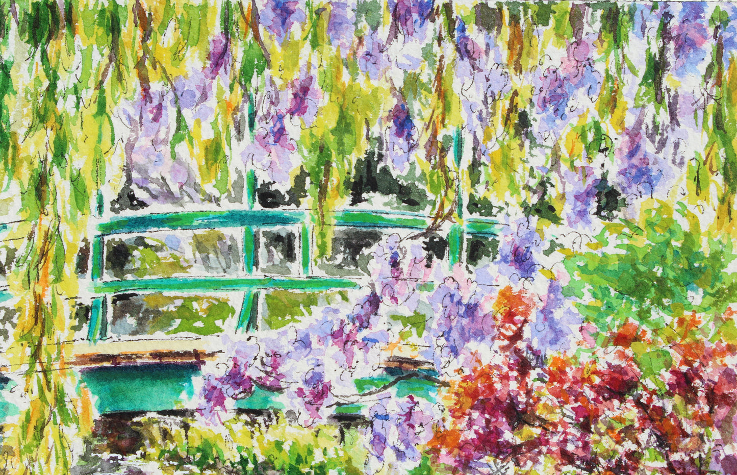 The Japanese Bridge, Monet's Garden