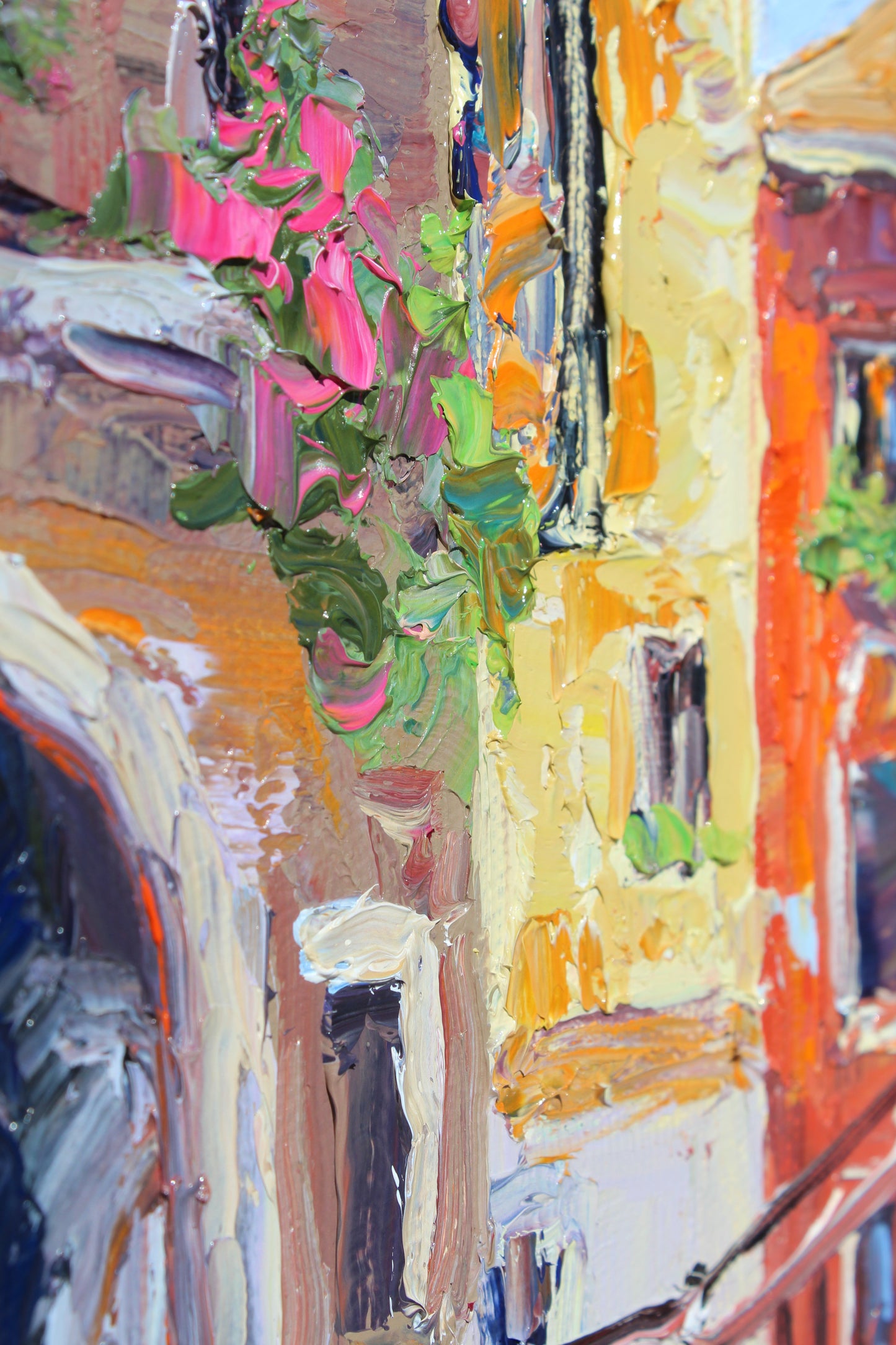 Reflections Of Venice Original Impasto Oil Painting