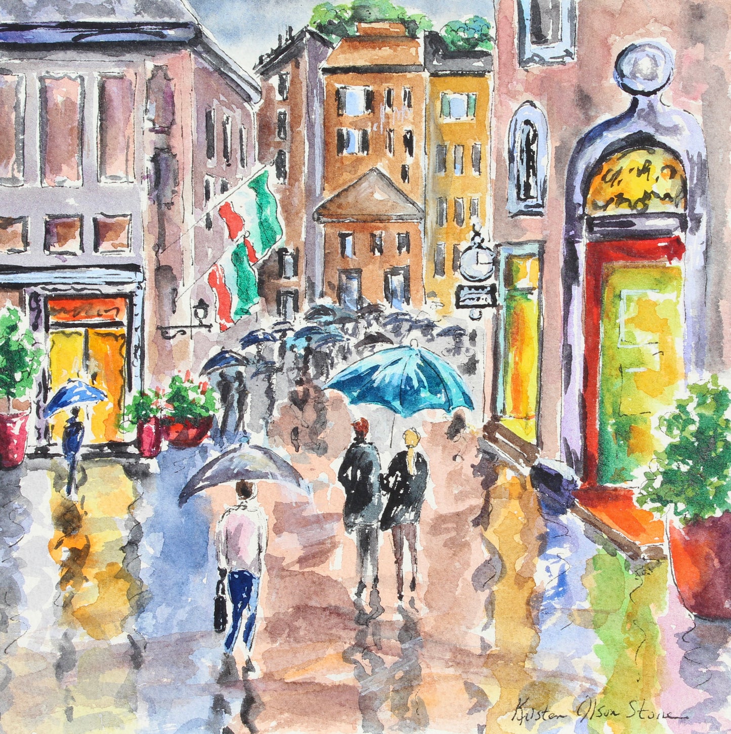 Commission for 3 watercolor paintings