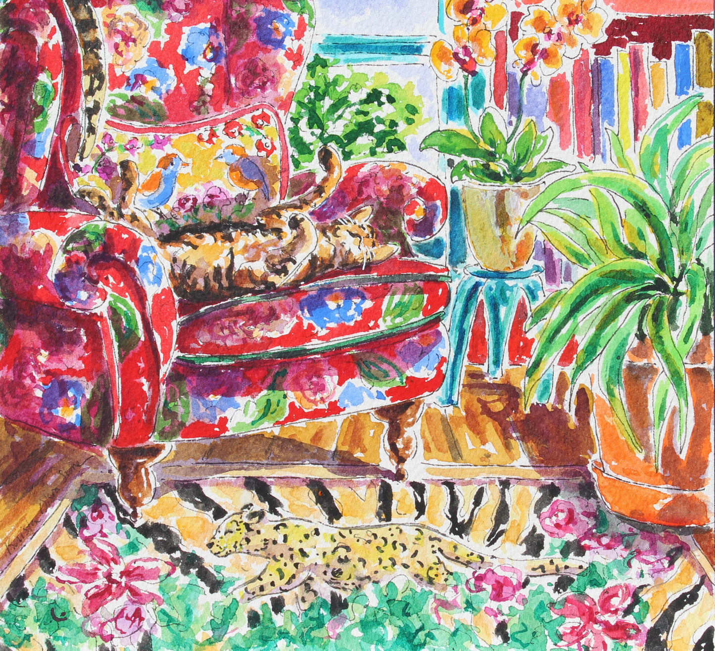 "Karcher Kats", Commissioned painting of Mac and Octane